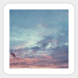 Pink and Blue Summer Sunset Sticker